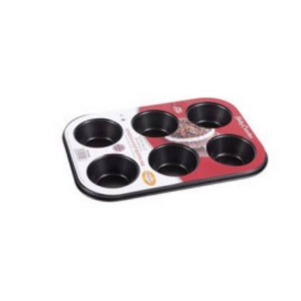 Molde cupcake "Betty Crocker" x 6 cav (26.5 X 18.5 X 3 CM - 0.4 mm)