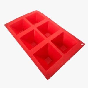 Molde Silicona Muffin Piramide 6 cav Sil&Home 10.5x27x27cm