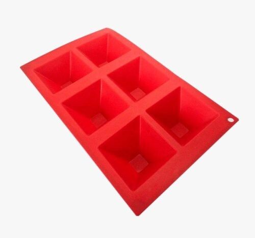 Molde Silicona Muffin Piramide 6 cav Sil&Home 10.5x27x27cm