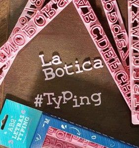 Cortante Typing-Letras Numeros «La Botica»