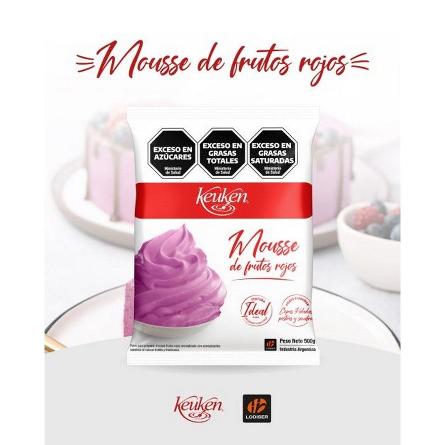Mousse Frutos rojos "Keuken" x 500 gr