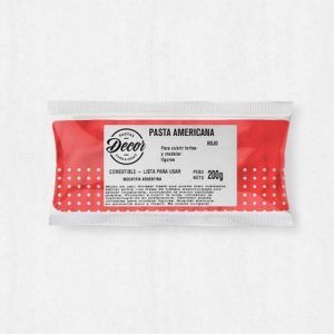 Pasta De Goma Roja «Decor» x 200 gr
