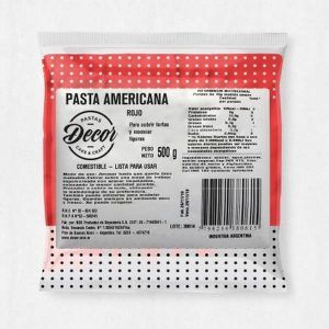 Pasta Americana Roja «Decor» x 500gr
