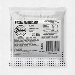 Pasta Americana Blanca «Decor» CAJA 20 Uni x 500gr