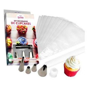 Set de Relleno y Decorador de Cupcakes (16 piezas) Parpen