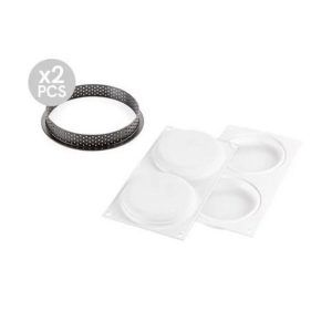 Molde Kit Tarte Ring Round 120mm SET 2 «Silikomart»