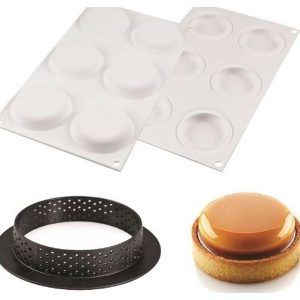 Molde Tarte Ring Round 80X20mm «Silikomart»