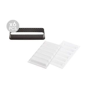 Molde Tarte Ring Rectangular 120x35mm «Silikomart»