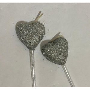 Vela Corazon color Plata «Gandalf» 17 cm
