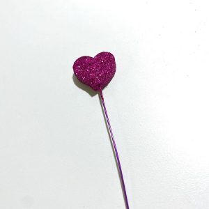 Vela Corazon color Fucsia «Gandalf» 17 cm