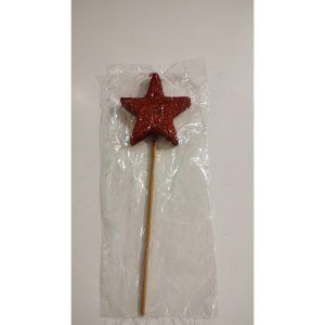Vela Estrella color Rojo «Gandalf» 17 cm