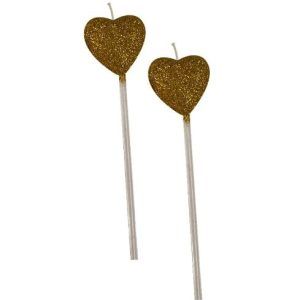 Vela Corazon color Dorado «Gandalf» 17 cm