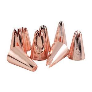 Boquillas Grandes Caja Completa Rose Gold x12 + Manga + Cupla «Parpen»
