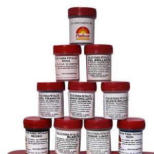Colorante Polvo p/petalos Amarillo 5g «Fleibor»