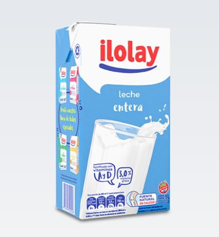 Leche Entera "Ilolay" 12 x 1lt