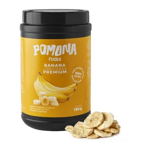 Fruta Banana liofilizada x "Pomona" 150gr
