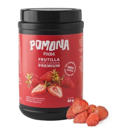 Fruta Frutilla liofilizada "Pomona" x 60gr