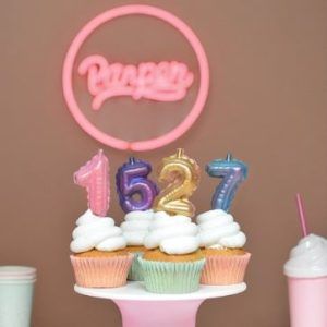 Set Placas x 2 Numeros Globo «Parpen»