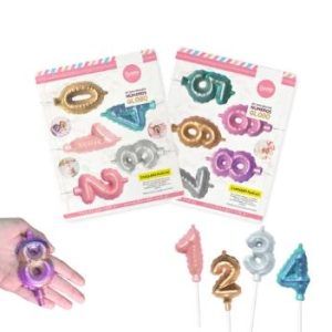 Set Placas x 2 Numeros Globo «Parpen»
