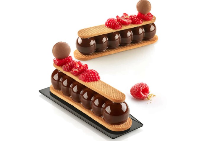 Molde Silicona Kit Truffle Eclair 75 + Cutter "Silikomart"