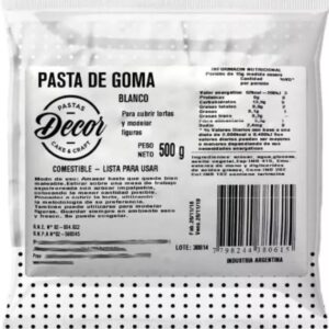 Pasta De Goma Blanca «Decor» x 500gr