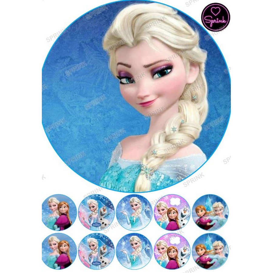 Laminas comestibles Chocotransfer - Frozen con Olaf "Sprink"