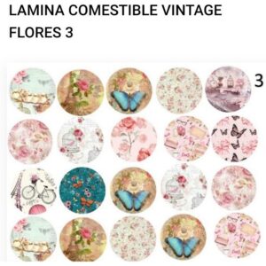 Laminas comestibles Chocotransfer – Vintage Flores 3 «Sprink»