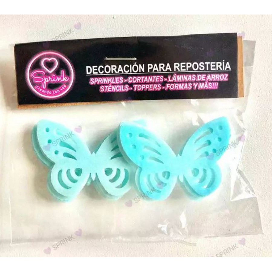Mariposas comestibles Celeste "Sprink"