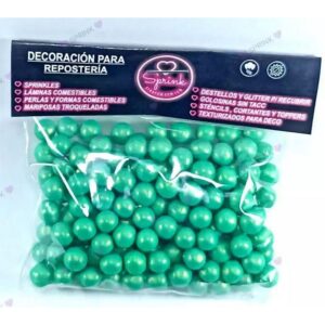 Perlas Comestibles Verde Perlado «Sprink» 40g