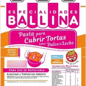 Pasta para Tortas Formula H-DDL Naranja 10x 500g Ballina