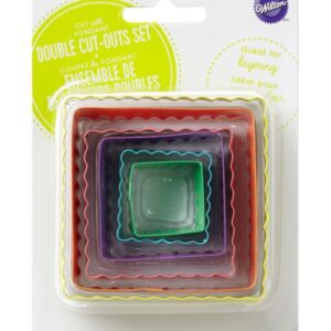 Set Cortantes Bordes Lizos y Rizados Cuadrados x 6 unidades «Wilton»