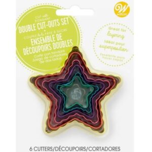 Set Cortantes Bordes Lizos y Rizados Estrellas x 6 unidades «Wilton»