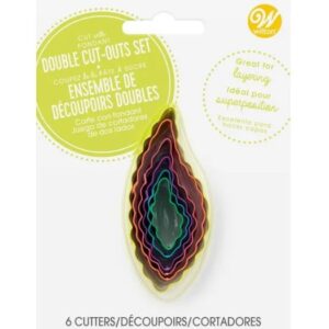 Set Cortantes Bordes Lizos y Rizados Hojas x 6 unidades «Wilton»