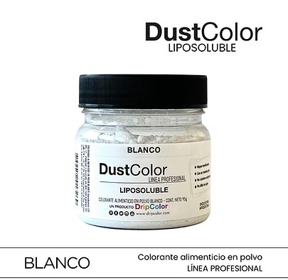 Colorante en Polvo Liposol Blanco "Dust Color" 95g