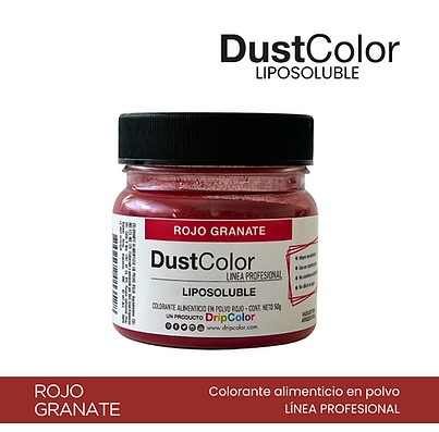 Colorante en Polvo Liposol Rojo Granate "Dust Color" 95g
