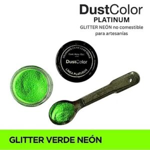 Glitter Neon Verde «Dust Color» 10 cc