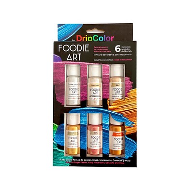 Colorante en Crema Dorado Coleccion "Foodie Art" 6x15 ml