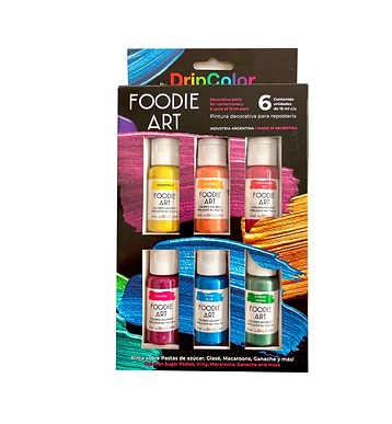 Colorante en Crema Primarios Coleccion "Foodie Art" 6x15 ml