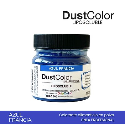 Colorante en Polvo Liposol Azul Francia "Dust Color" 95g
