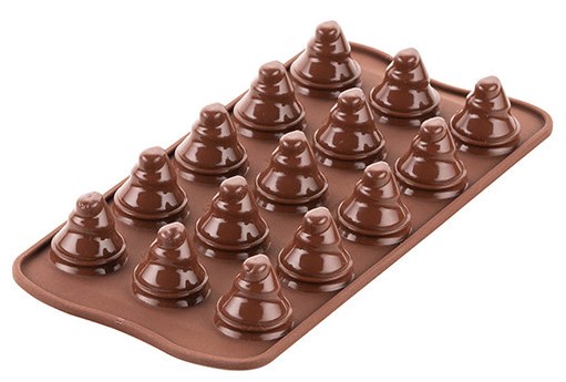 Molde Silicona Choco Trees 3D "Silikomart"