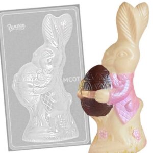 Molde Placa Conejo con Huevo de Pascua «Parpen»