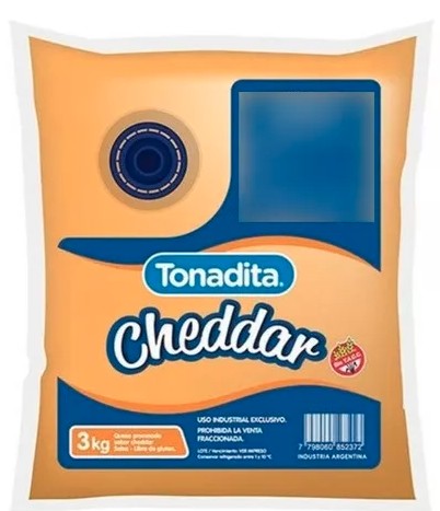 Queso Cheddar "Tonadita" x 3 kg