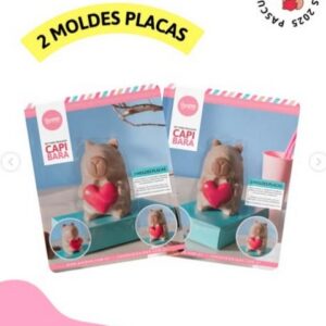 Set Placas x 2 Capibara Corazon «Parpen»