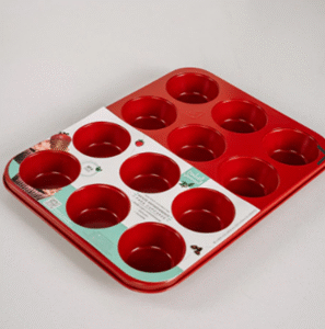 Molde Cupcake 12 Copas Rojo «Isabel Vermal»