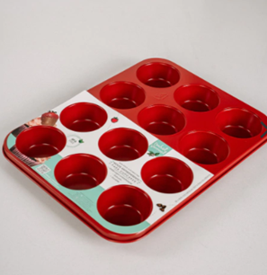 Molde Cupcake 12 Copas Rojo "Isabel Vermal"