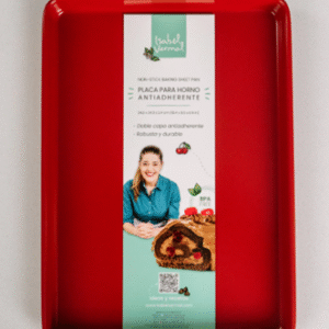Molde Antiadherente para Hornear 34 cm Rojo «Isabel Vermal»