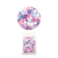 Perlas Comestibles Estrellas y Granas(Rosa/Viol/Celes/Blanco)»LC»x50g
