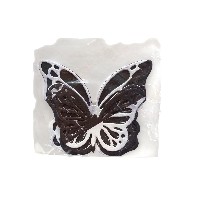 Mariposas comestibles 3D Negros colores Sprink»
