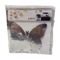 Adorno Mariposas Espejadas Plata x 12 unidades «LC»