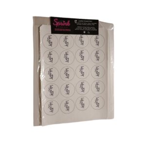 Laminas comestibles Chocotransfer – Feliz Dia Blanco y Negro «Sprink»